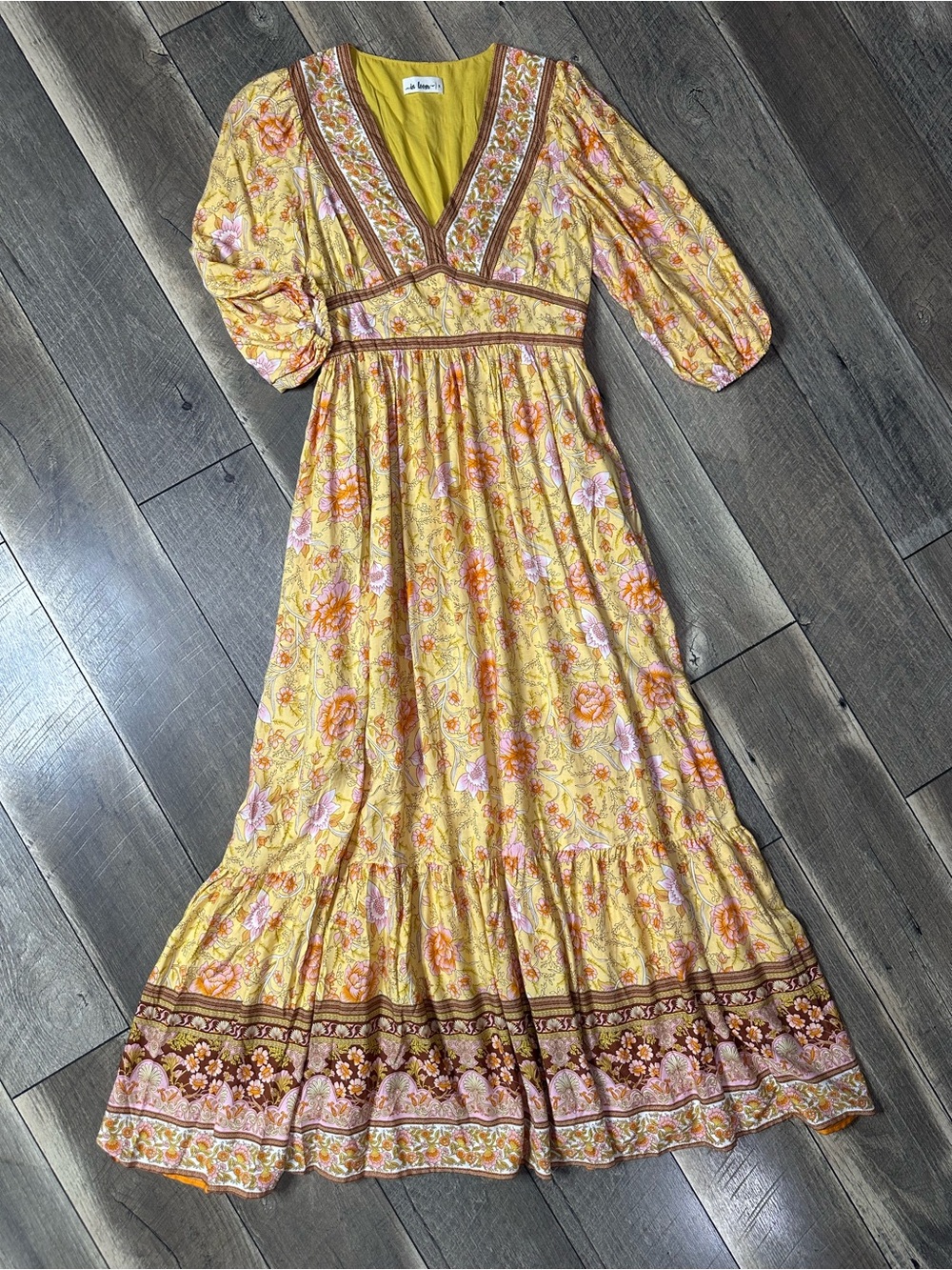 In Loom Boho Floral Maxi Dress